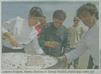 priprava solnega žara